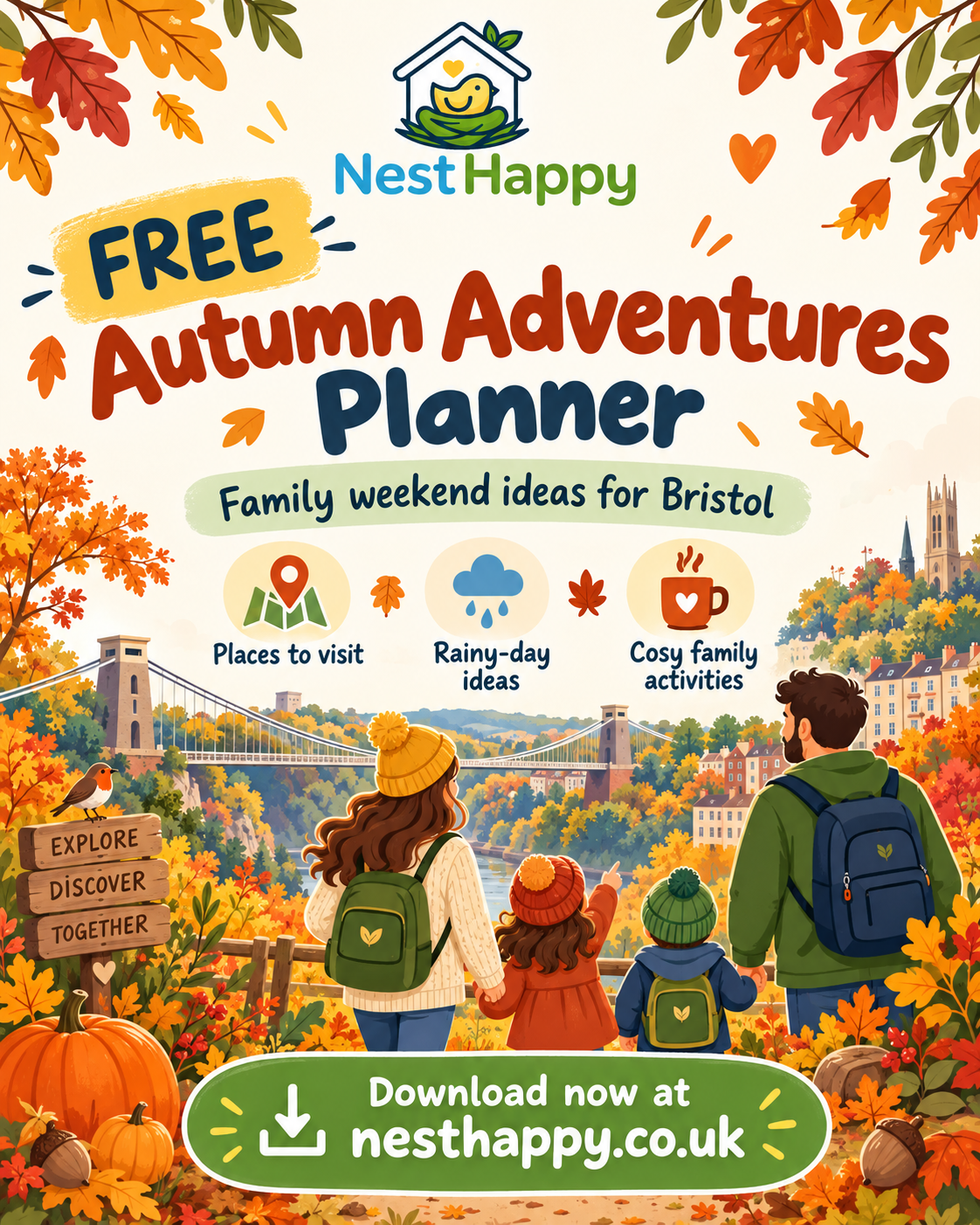 🍂 Autumn Adventures in Bristol – Your FREE Family Weekend Planner